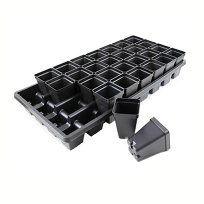 2.5 Inch Square Black Plastic Plant Pots Wholesale Suppliers