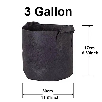 3 gallon grow bags