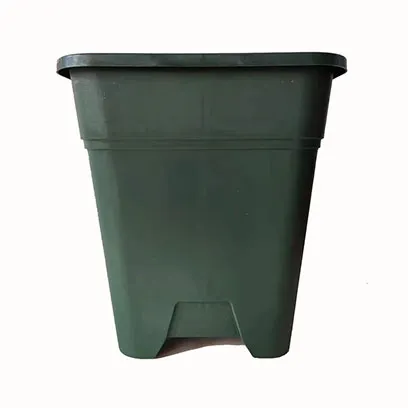 green 2 gallon square pots