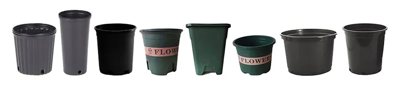 8 types of 1-gallon nursery pots
