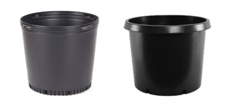 2 types of 20-gallon nursery pots