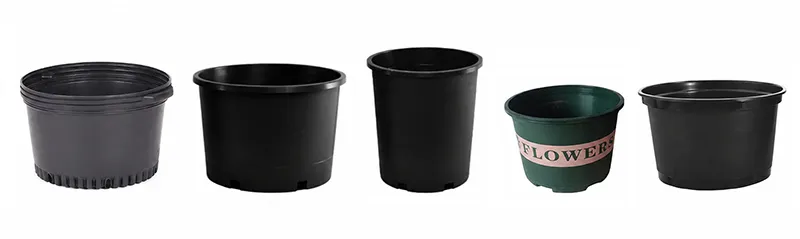 5 types of 5-gallon nursery pots