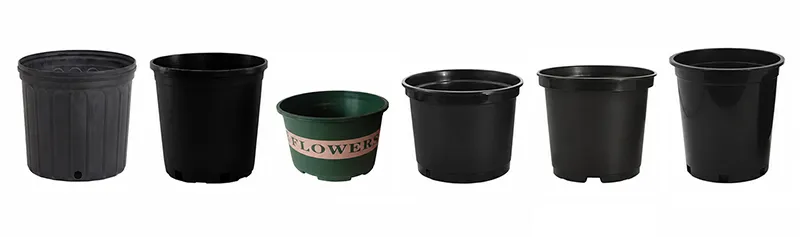 6 types of 3-gallon nursery pots