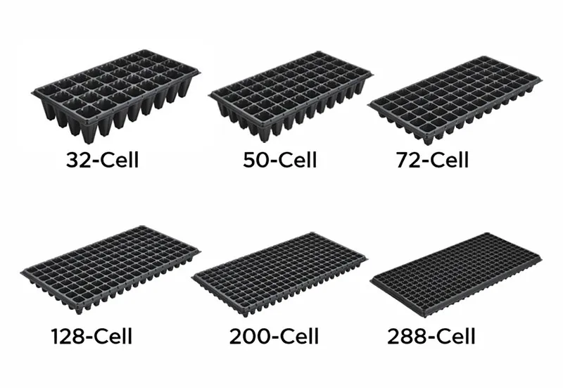 32 50 72 128 200 288 cell trays