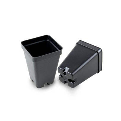 2.5 inch deep square plastic plant pots