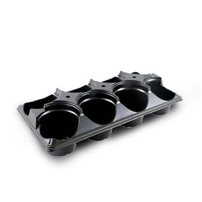 Plastic ST433-8 round carry trays