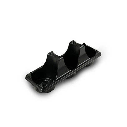Plastic ST630D-3 round carry trays