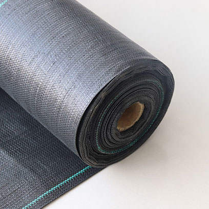 black garden weed barrier